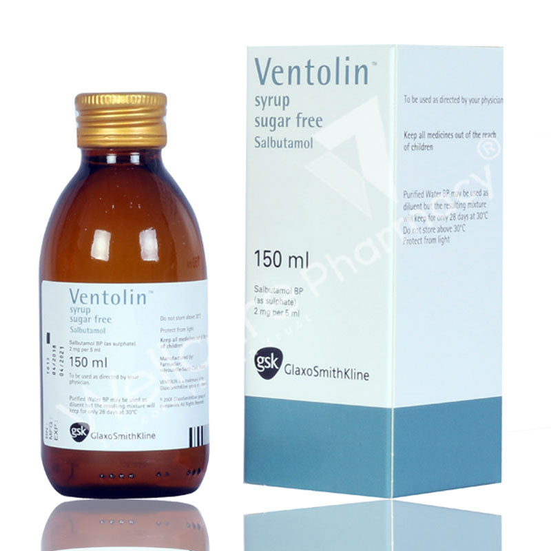 Ventolin 2Mg/5Ml Syrup 150Ml