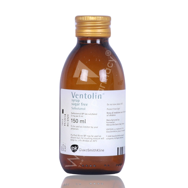 Ventolin 2Mg/5Ml Syrup 150Ml