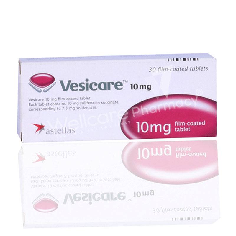 Vesicare 10Mg Tablets 30'S - Wellcare Pharmacy