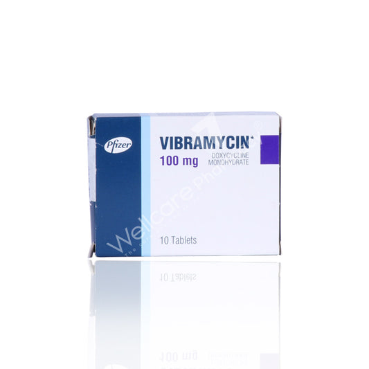 Vibramycin 100Mg Tablets 10'S