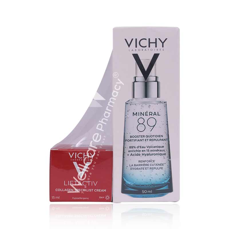 Vichy Mineral 89 Daily Booster 50Ml + Liftactiv Collagen Cream 15 Ml