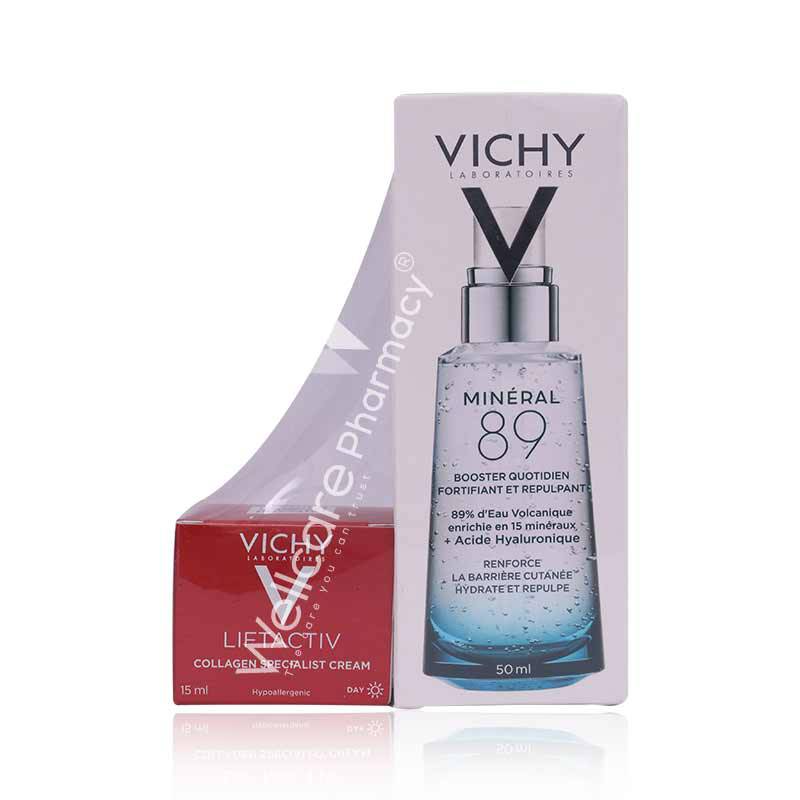 Vichy Mineral 89 Daily Booster 50Ml + Liftactiv Collagen Cream 15 Ml