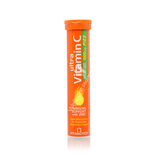 Vitabiotics Ultra Vitamin C 1000mg Effervescent Tab 20'S
