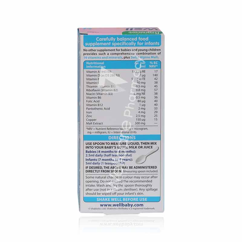 Vitabiotics Wellbaby Multi-Vitamin Liquid 150Ml