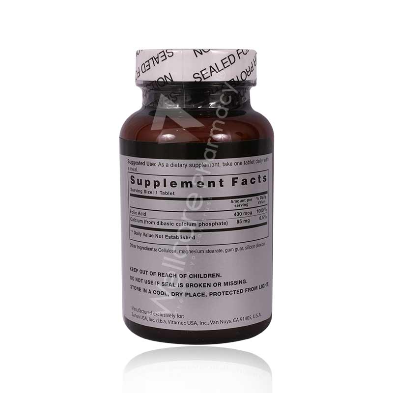 Vitamec Folic Acid 400Mcg Tablets 60'S