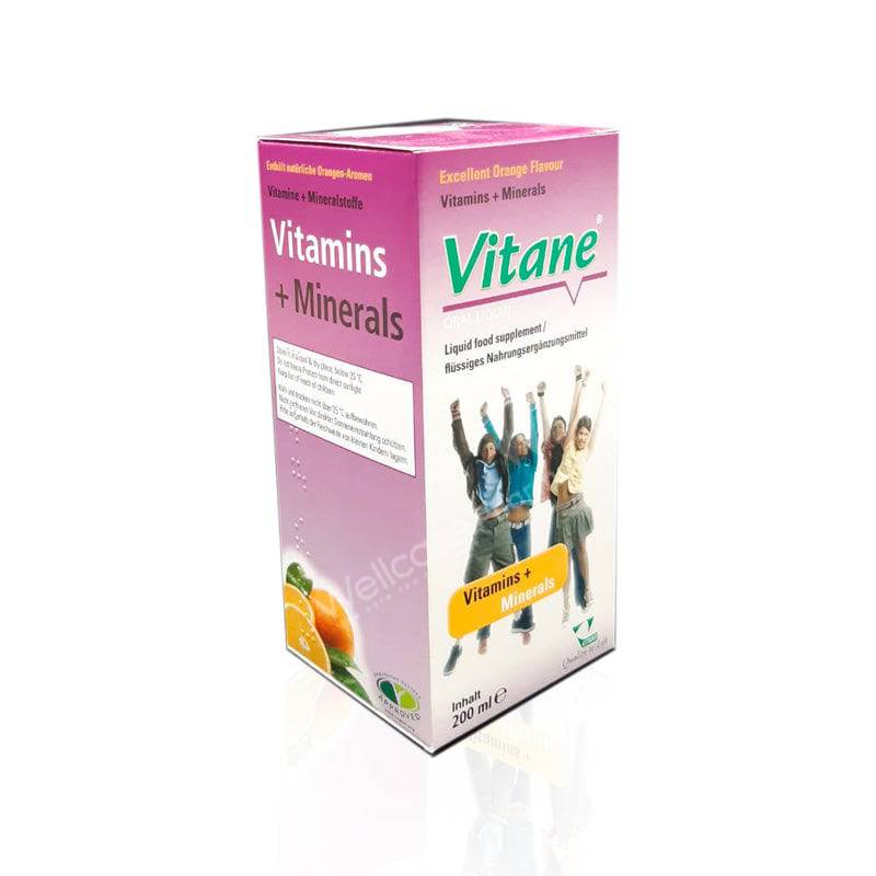 Vitane Vitamins & Minerals Oral Liquid 200Ml - Wellcare Pharmacy