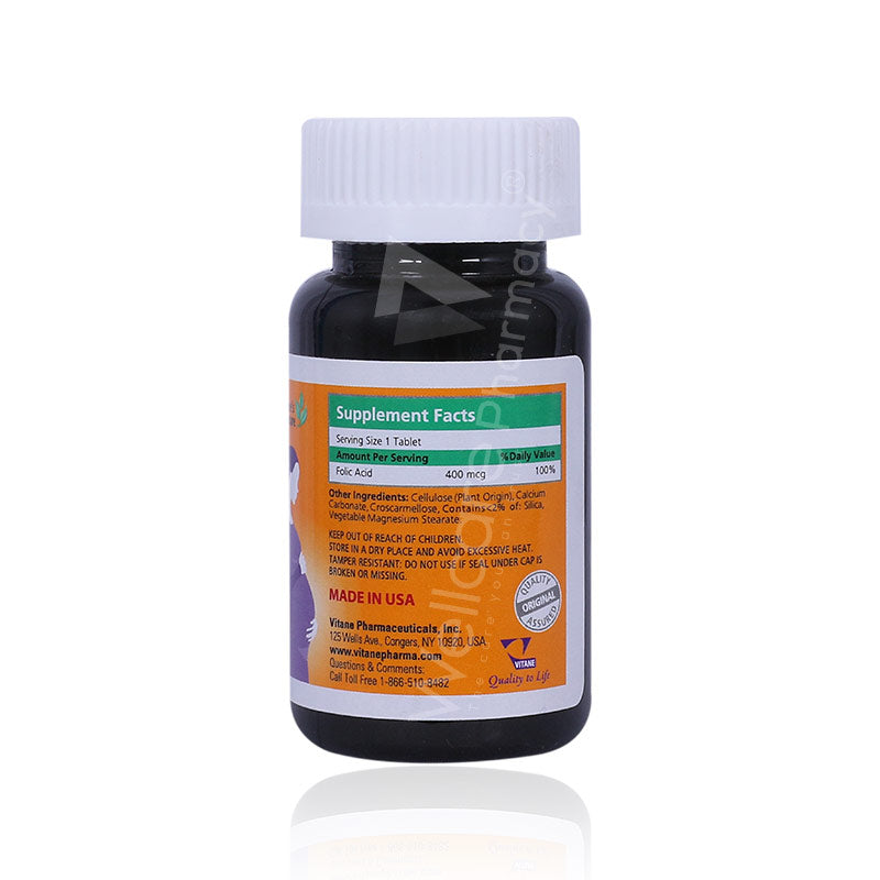 Vitane's Nature Folvyte 400Mcg Tablets 30'S