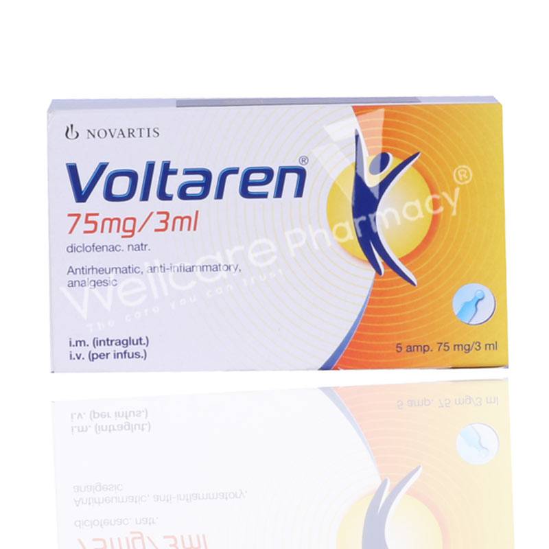 Voltaren 75Mg Ampoules 5'S - Wellcare Pharmacy
