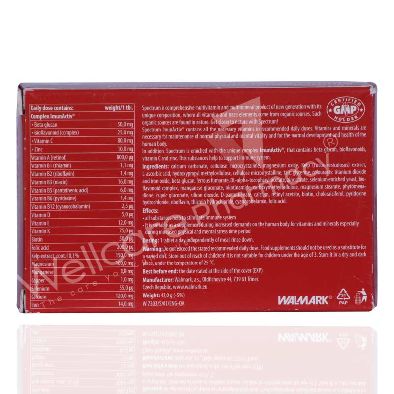 Walmark Spectrum Tablets 30'S - Wellcare Pharmacy