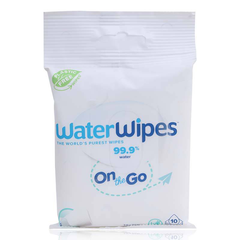 Waterwipes On The Go (Plastic Free) 10'S