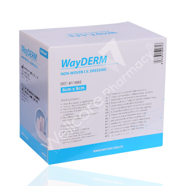 Waycare Iv Dressing Plaster 6X8 Cm 100'S