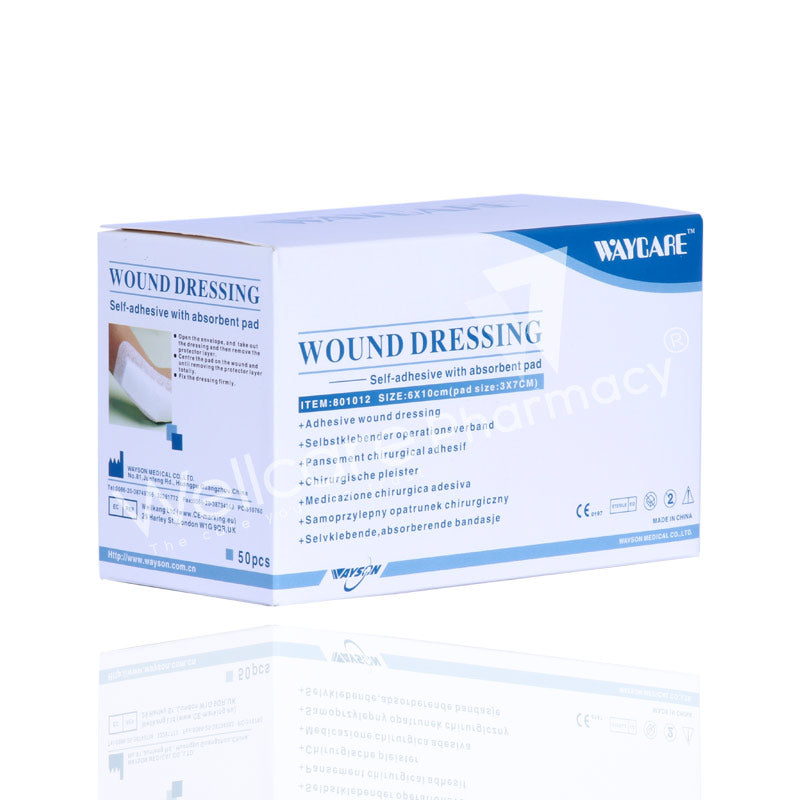 Waycare Wound Dressing Plaster 6X10 Cm 50'S