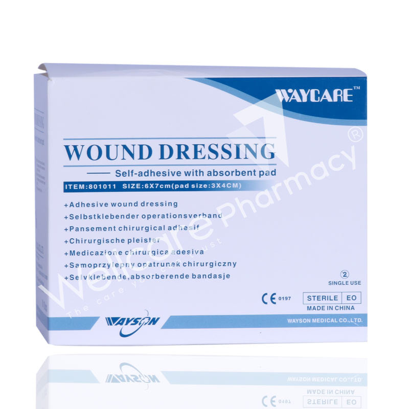 Waycare Wound Dressing Plaster 6X7 Cm 100'S