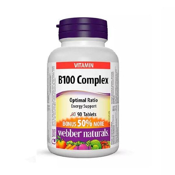 Webber Natural B100 Complex Tablet 90'S - Wellcare Pharmacy