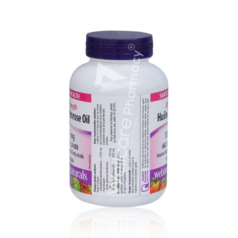 Webber Natural Evening Primrose Oil Soft Gel 90'S