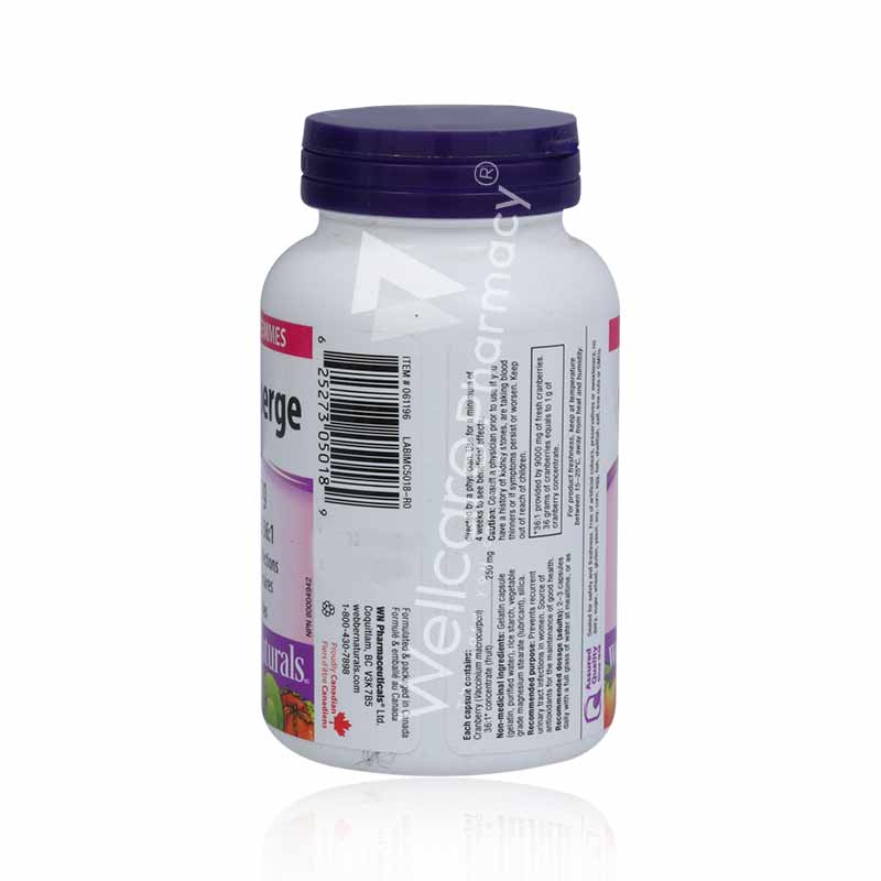 Webber Naturals Cranberry 250Mg Capsules 120'S