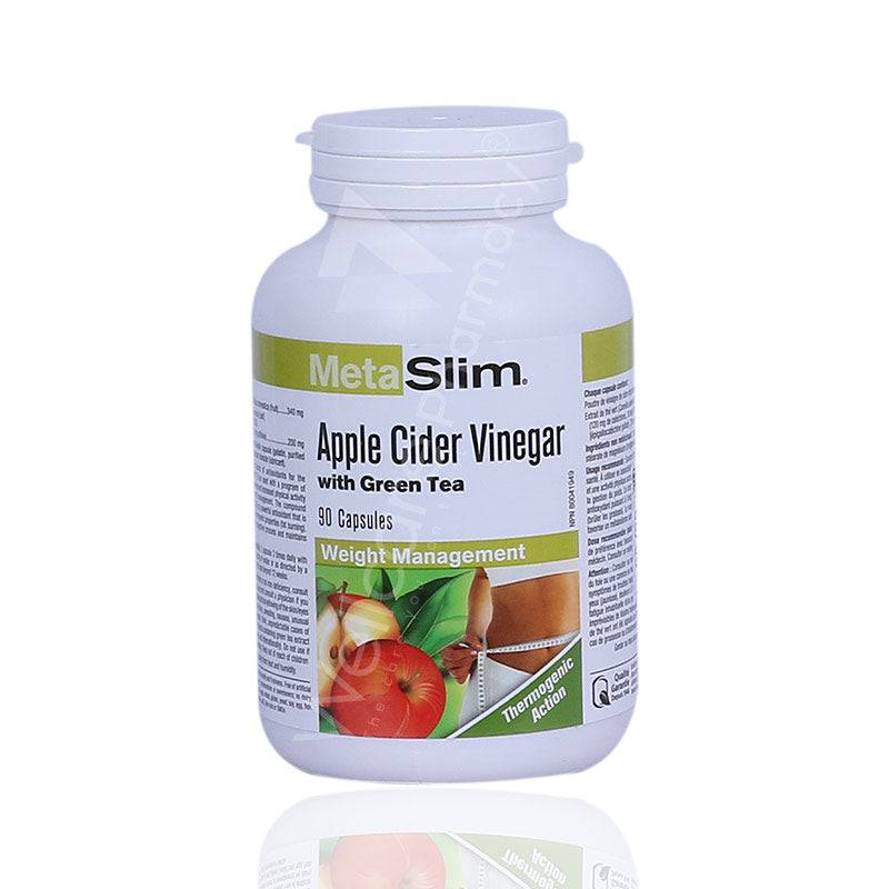 Webber Naturals Meta Slim Apple Cider Vinegar With Green Tea Capsules 90'S - Wellcare Pharmacy
