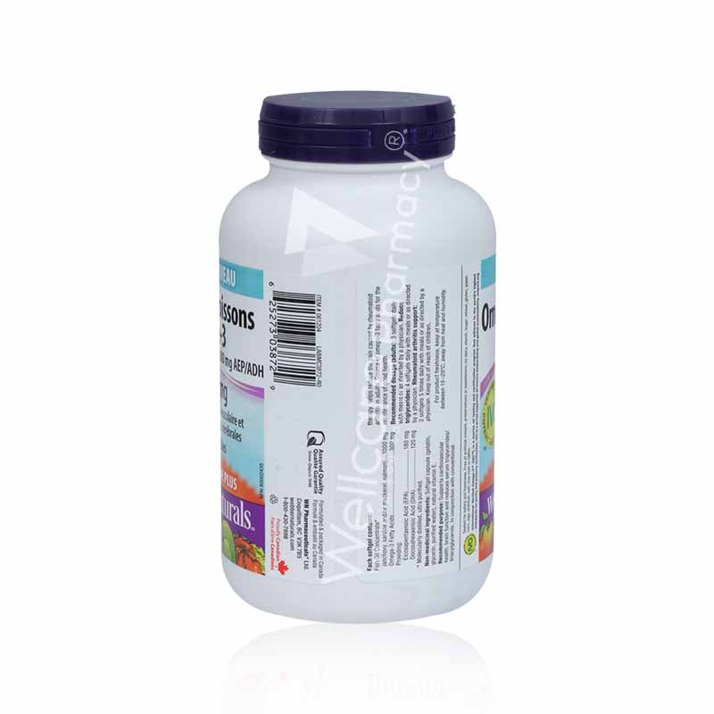 Webber Naturals Omega-3 Fish Oil 1000Mg Softgels 210'S