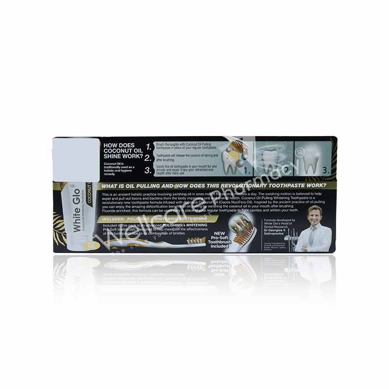 White Glo Coconut Oil Toothpaste 150G