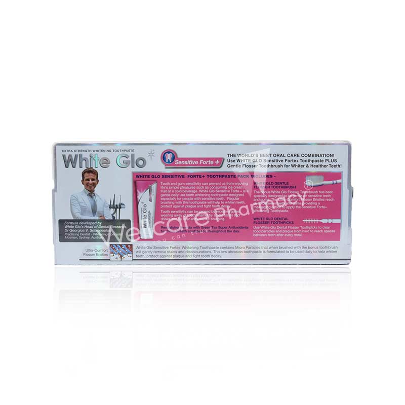 White Glo Sensitive Forte Toothpaste 150G