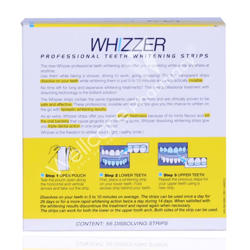 Whizzer Whitening Strips 56'S - Wellcare Pharmacy