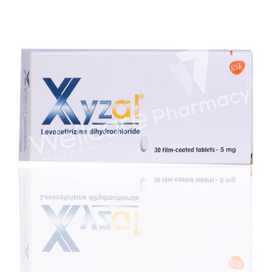 Xyzal 5Mg Tablets 30'S