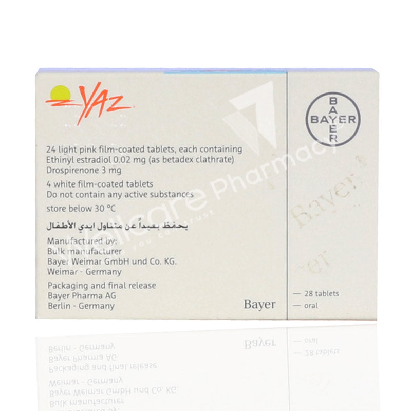 Yaz Tablets 28'S