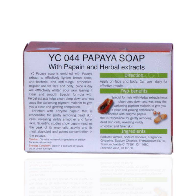Yc Papaya Soap With Herbal Extracts 100Gm - Wellcare Pharmacy