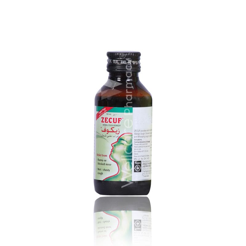 Zecuf Sugar Free Cough Syrup 100Ml - Wellcare Pharmacy