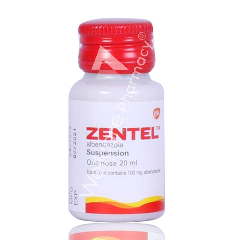 Zentel Suspension 20Ml - Wellcare Pharmacy