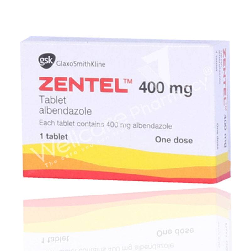 Zentel Tablets 1'S - Wellcare Pharmacy