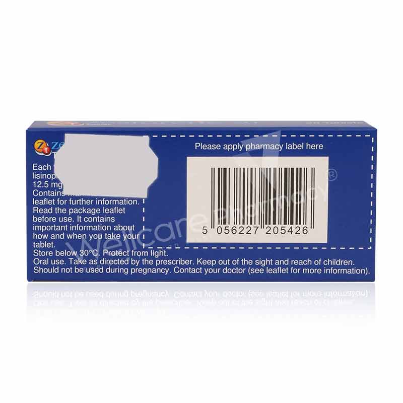 Zestoretic 20/12.5Mg Tablets 28'S - Wellcare Pharmacy