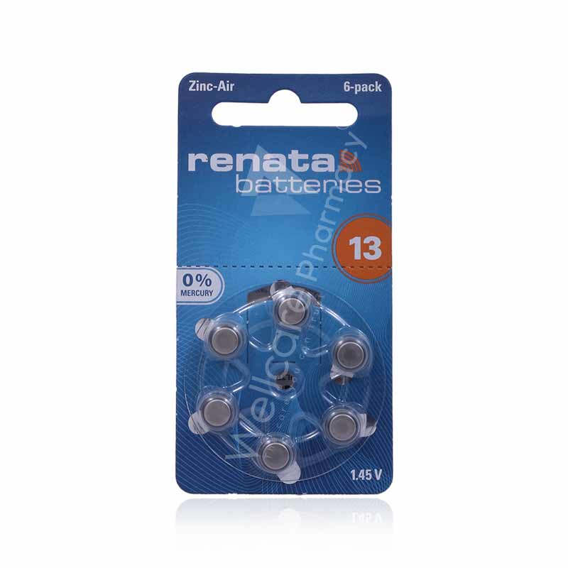 Zinc Air-13 Battery Set 6'S