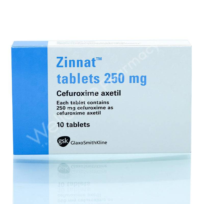 Zinnat 250Mg Tablets 10'S - Wellcare Pharmacy