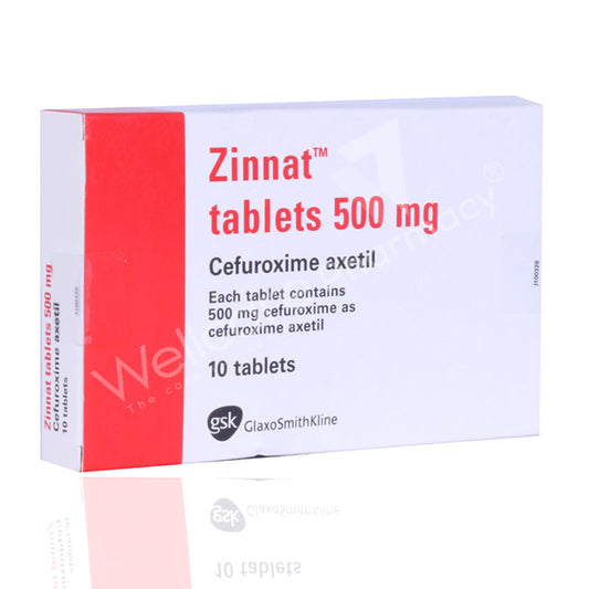 Zinnat 500Mg Tablets 10'S