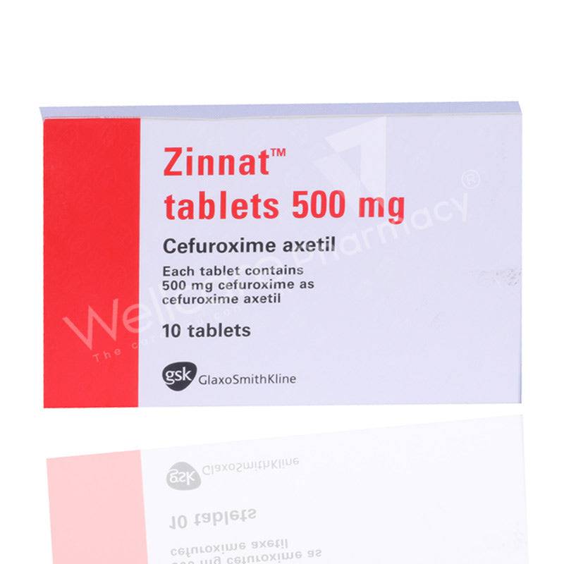 Zinnat 500Mg Tablets 10'S - Wellcare Pharmacy