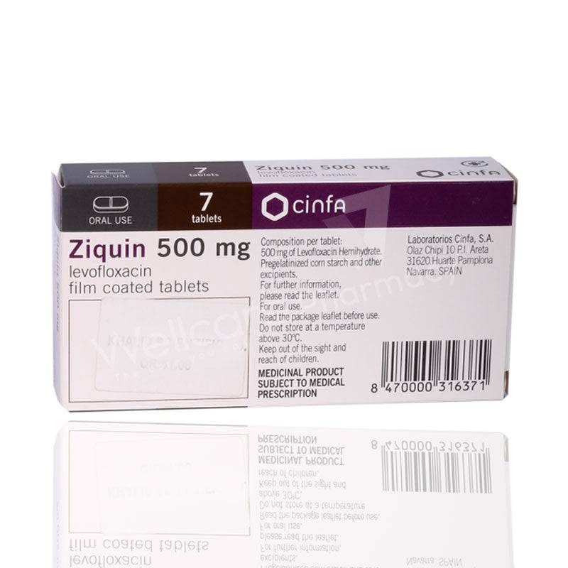 Ziquin 500Mg Tablets 7'S - Wellcare Pharmacy