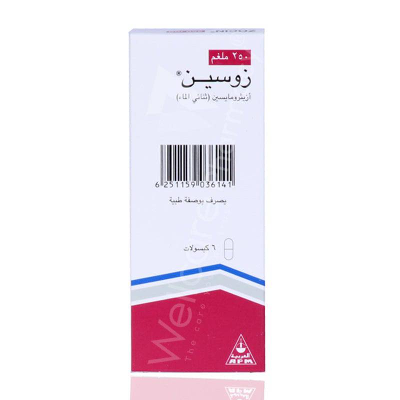 Zocin 250Mg Capsules 6'S - Wellcare Pharmacy
