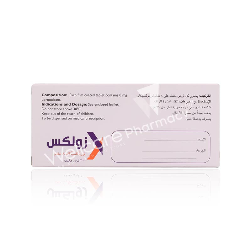 Zulex 8Mg Tablets 20'S