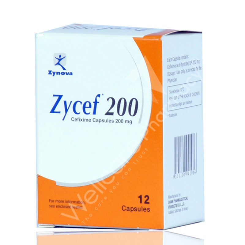 Zycef 200Mg Capsules 12'S