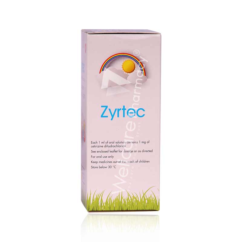 Zyrtec 0.1% Oral Solution 75Ml - Wellcare Pharmacy