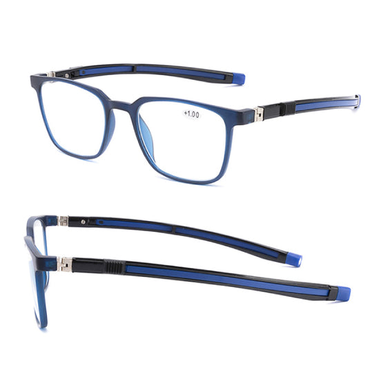 100 Eyewear Reading Glass Blue Square Rear Magnetic Anti-Blue Lens/+2.5 - Wellcare Pharmacy