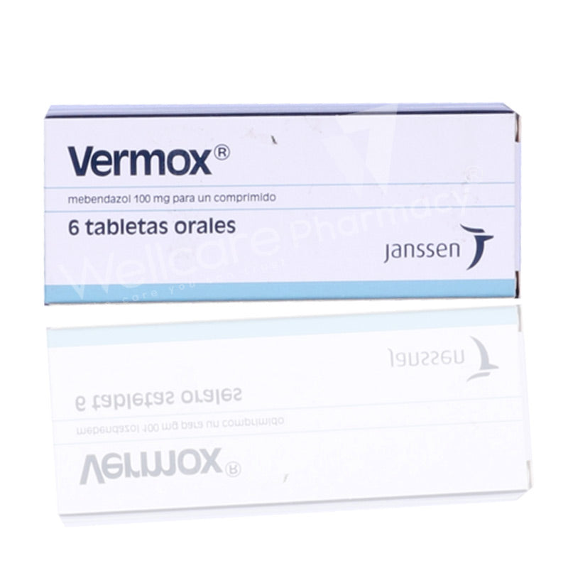 VERMOX 100MG TABLETS 6'S