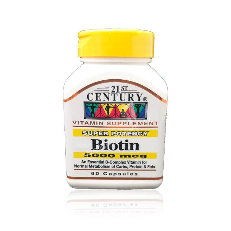 21St Century Biotin 5000Mcg Capsules 60'S 21St Century Biotin 5000Mcg Capsules 60'S