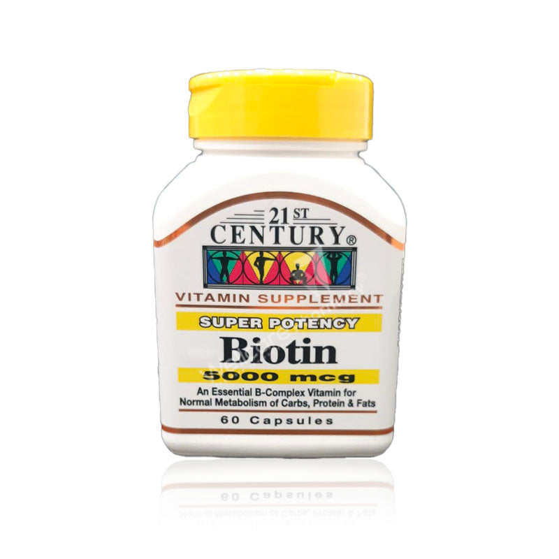 21St Century Biotin 5000Mcg Capsules 60'S