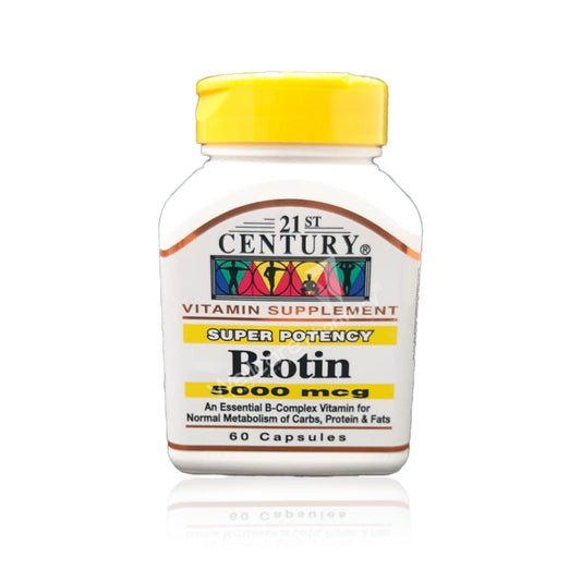 21St Century Biotin 5000Mcg Capsules 60'S