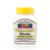 21St Century Biotin 5000Mcg Capsules 60'S