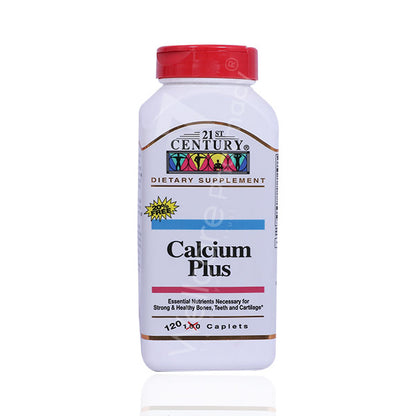 21St Century Calcium Plus Caplets 120'S