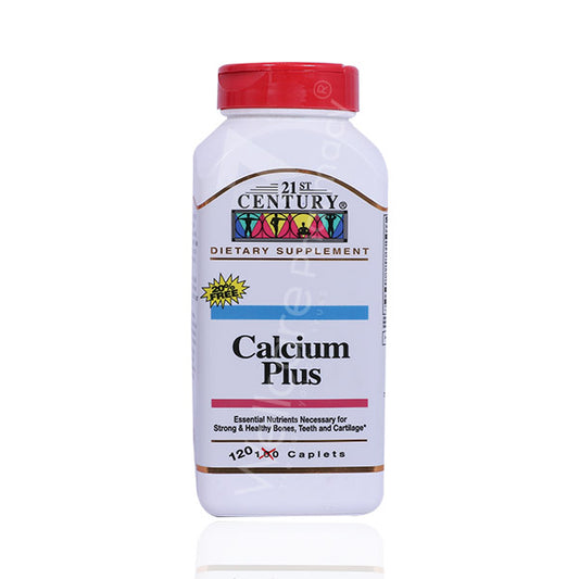 21St Century Calcium Plus Caplets 120'S