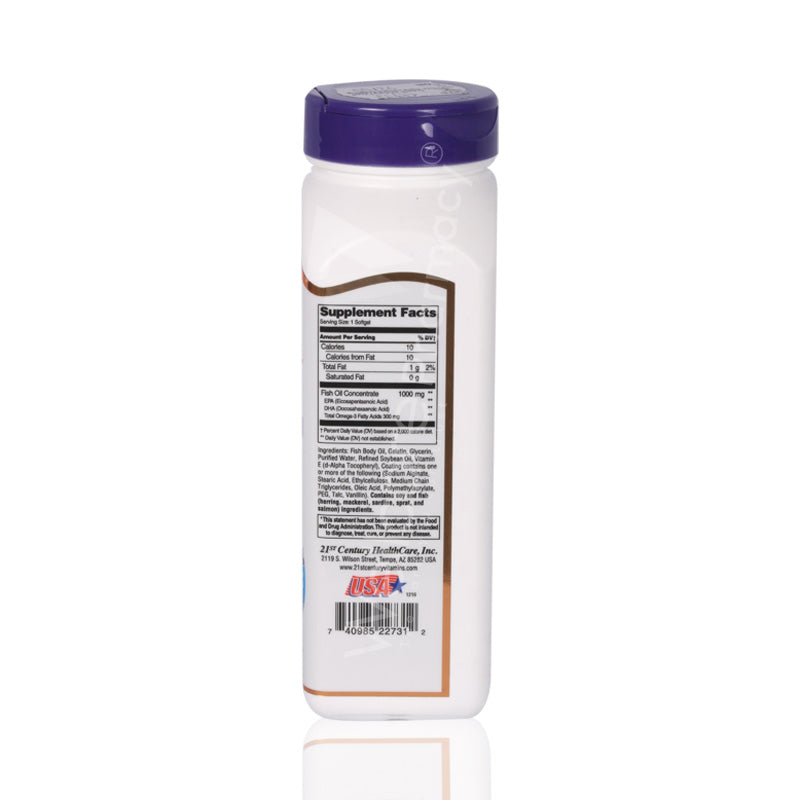 21St Century Fish Oil 1000Mg Softgel 90'S